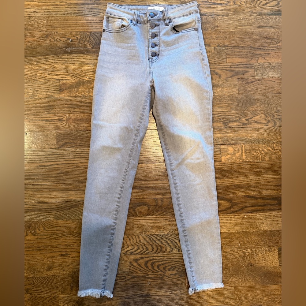 Stylish High-Rise Gray Women's Jeans